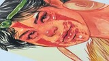 [Watercolor process] The whole process of drawing Princess Mononoke, the character in Hayao Miyazaki
