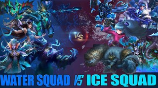 ICE SQUAD VS WATER SQUAD BO1 - SIAPAKAH TEAM YANG AKAN MEMENANGKAN MATCH INI? MOBILE LEGENDS