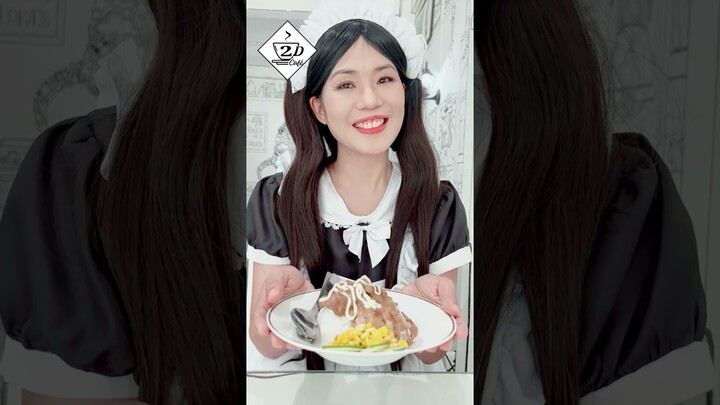 MAID COSPLAY | 2D Cafe | Maid Cafe #shorts