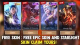 FREE? EPIC SKIN AND STARLIGHT SKIN! "CLAIM YOURS" (DON'T MISS IT) NEW EVENT 2022 MOBILE LEGENDS