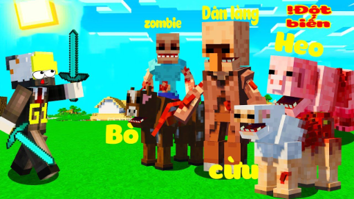 ONE VÀ NOOB YETI THỬ THÁCH SỐNG TRONG THẾ GIỚI MINECRAFT TOÀN LÀ NHIỄM BỆNH ZOMBIE SIÊU CẤP