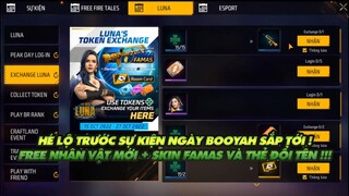 Free Fire| Hé lộ về sự kiện Booyah sắp ra mắt tặng Free skin súng thẻ đổi tên và nhân vật mới