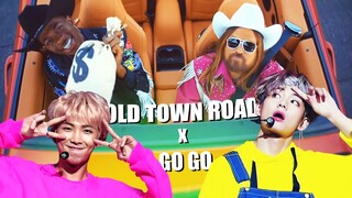 WHEN OLD TOWN ROAD IS ACTUALLY BTS GO GO [MASHUP]