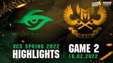 Highlights GAM vs TS [Ván 2][VCS Mùa Xuân 2022][18.02.2022]