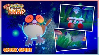 How To Make Hoothoot Fly At Florio Secret Path *Night* | New Pokemon Snap - Quick Guide