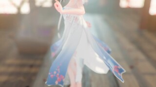 Ivory-white and transparent skirt [weak sound/fabric solution]