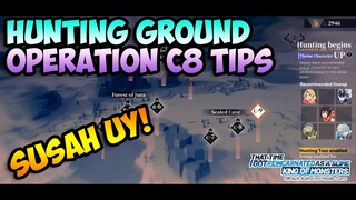 hunting ground C8 tips and guide formation tensura king of monster