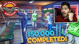 50,000 Dollars CHALLENGE COMPLETED! - GAS STATION SIMULATOR #13