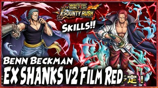 BROKEN!! EX SHANKS FILM RED & BENN BECKMAN Skills  - ONE PIECE BOUNTY RUSH