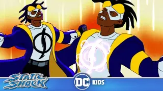 Static Shock | Static Shock Saves the School from a Giant Green Monster | @DC Kids