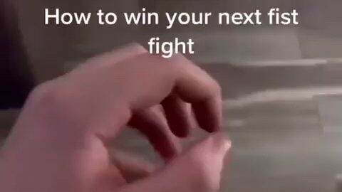 How to win your next fist fight