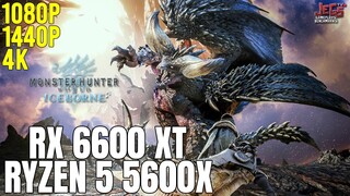 Monster Hunter World: Iceborne | Ryzen 5 5600x + RX 6600 XT | 1080p, 1440p, 4K benchmarks!