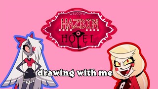 fanart HAZBIN HOTEL drawing CHARLIE MORNING STAR x VEGGIE