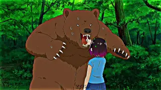 anime kece beruang nya takut mau di makan 😁😁😁