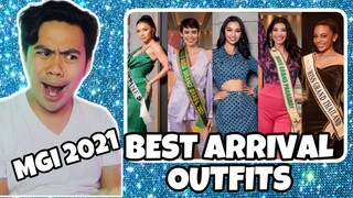 ATEBANG REACTION | MISS GRAND INTERNATIONAL 2021 ARRIVAL OUTFITS #mgi2021