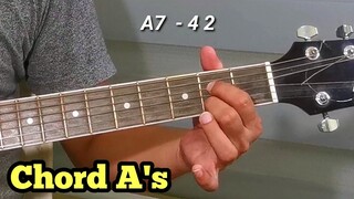 PAANO MATUTONG MAG-GITARA | IBAT-IBANG CHORD A's