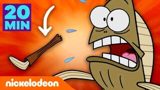 سبونج بوب | ساقي! 20 دقيقة من متعة فريد دون توقف! | Nickelodeon Arabia