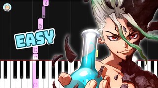 Dr. Stone OP - "Good Morning World!" - EASY Piano Tutorial & Sheet Music