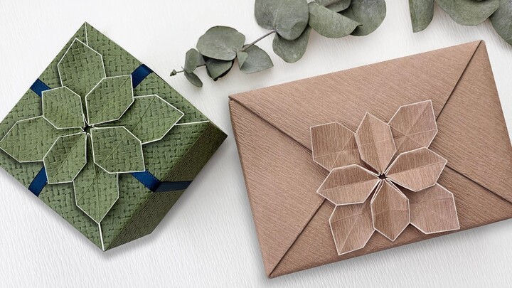 礼物包装教学+两层折纸花教学（Shuzo Fujimoto） | 柒刀鱼
