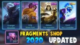 STARLIGHT FRAGMENTS SHOP UPDATES! ADD AND REMOVE | Mobile Legends 2020