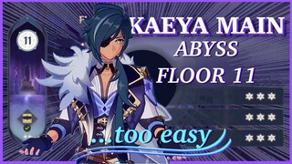 Kaeya C6 Main DPS Abyss Floor 11 Perfect Clear (No Venti 11-2) | Genshin Impact