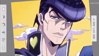 Điều gì sẽ xảy ra nếu bạn thêm Tuyến Araki vào Higashikata Josuke? (kiểu tranh ba phần)