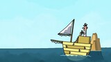 "Cartoon Box Series" What to do if you encounter terrible pirates while sailing - Encountering Pirat
