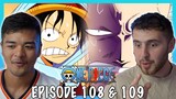 ZORO SAVES SMOKER! MR PRINCE TO THE RESCUE! || One Piece Episode 108 + 109 REACTION!