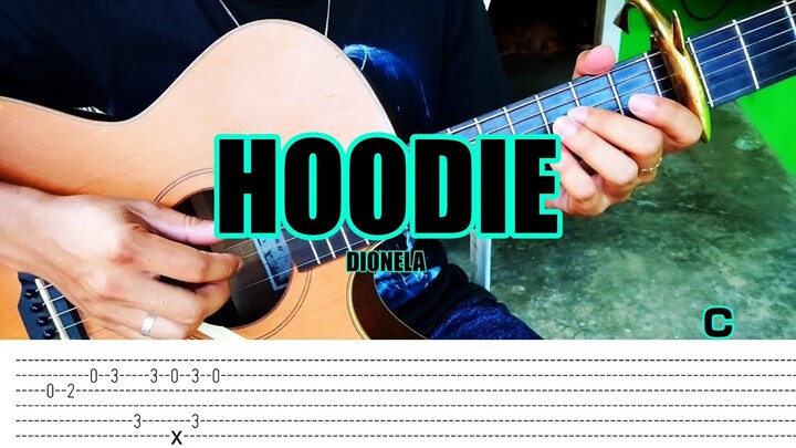 Dionela - Hoodie - Fingerstyle Guitar (Tabs) Chords Lyrics