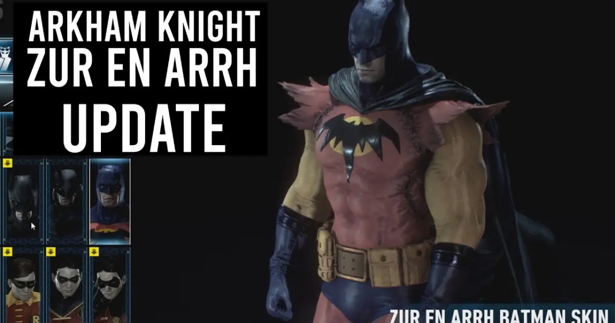 Batman Arkham Knight Update - Zur En Arrh & Anime Skins. - Bilibili