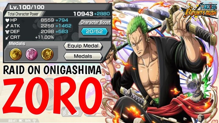 Zoro Onigashima Gameplay | One Piece Bounty Rush | OPBR