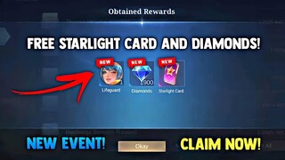 SECRET WAY! GET FREE 1K DIAMONDS AND STARLIGHT CARD + SKIN! FREE! LEGIT | MOBILE LEGENDS 2022