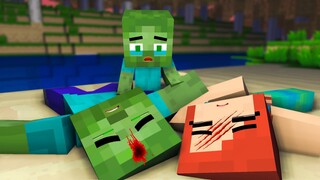 Monster School : Zombie Love Mermaid Life - Story Minecraft Animation