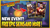 FREE SKINS AND MORE IN NEW EVENT ( TRICKSTERS VILLAGE )!! || MOBILE LEGENDS BANG BANG