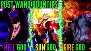 STRAW HAT'S BOUNTIES AFTER WANO!! Post Wano Bounties - ONE PIECE