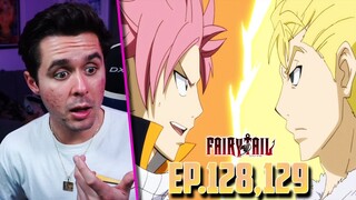 "FINALLY A REMATCH?!" Fairy Tail Ep.128,129 Live Reaction!