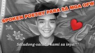 SPOKEN POETRY PARA SA MGA OFW