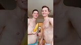 GayTwins play with bananas