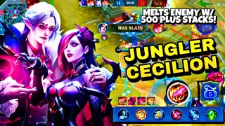 LUSAW sa 500+ STACKS and with MATHILDA COMBO ni CORE CECILION ang lahat ng KALABAN!  #cecilion #mlbb