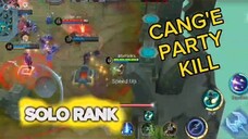 SOLO RANK!!!CHANG'E PARTY KILL