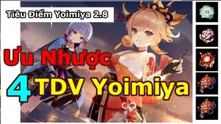 Độ Tương Thích Yoimiya Với TDV, VK & Bennett, Kazuha, Yunjin Ai Hỗ Trợ Tốt Hơi !| Genshin Impact 2.8
