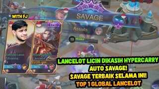 SAVAGE LANCELOT TERBAIK YANG PERNAH GW DAPET! DUO MAUT WITH FJ - Mobile Legend