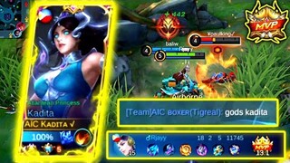 KADITA BULLIED ALDOUS AND ZILONG IN RANK GAME! | TOP GLOBAL KADITA | MLBB