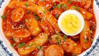 Cách làm bánh gạo tokbokki bằng cơm nguội dẻo mềm dai | Làm bánh gạo từ cơm nguội | MB Kitchen