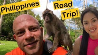 Philippines Vlog Road Trip! | Alicia Café | Monkey Sanctuary | Katunggan Boardwalk