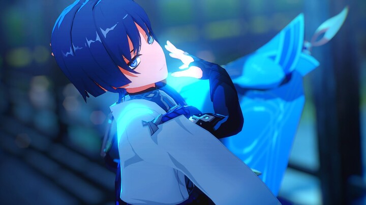 Sora / "Sound the alarm bell of love." / Genshin Impact MMD