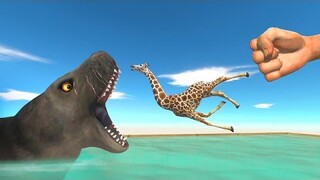 Dinosaurs vs Prehistoric Mammals - Who Can Escape From Giant Seal? - Animal Revolt Battle Simulator