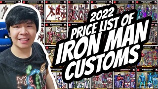 2022 PRICE LIST OF ZD TOYS IRON MAN CUSTOM ACTION FIGURES