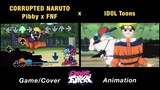 Corrupted NARUTO GLITCH vs BF, Pibby & Sasuke | Come Learn With Pibby x FNF Animation x GAME
