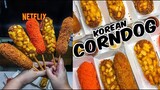 KOREAN CORN DOGS - Choco Butternut Corndog and Trio Flavor Corn Dogs | OhMy Jeong Korean Corndogs